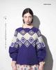 Crocheted Round Yoke Sweater