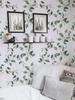 Vinyl Green Leaf Peel and Stick Wallpaper Self Adhesive Contact Paper Removable Waterproof Wallpaper For Furniture Renovation