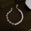 Fashion Exquisite Geometry Crystal Bracelets For Women AAA Cubic Zirconia Bracelets Bead Chain Party Jewelry Accessories Gifts