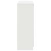 White Sideboard with Drawers 100.5 X 35 X 98.5 Cm Engineered Wood