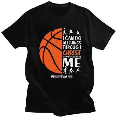 T-shirts Personnalisés Sport Basketball Homme Manches Courtes Coton T-shirts Classiques T-shirts Décontractés Vêtements