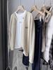 2024 Spring Women's Wool Cardigan - Round Neck with Little Horse Embroidery.