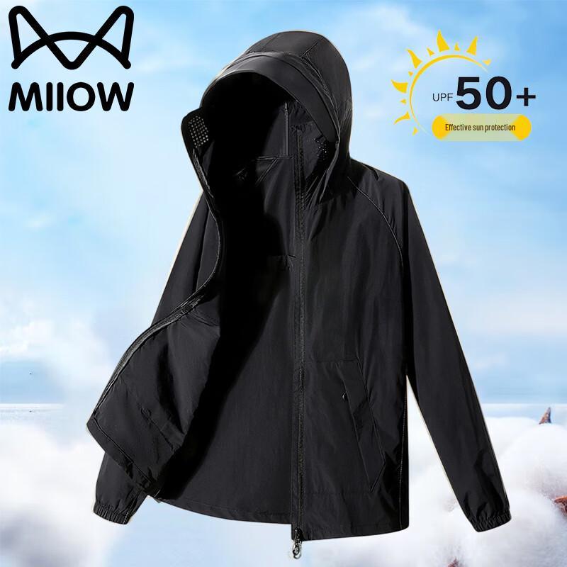 MiiOW Men s Lightweight Hooded Sun Protection Jacket 2XL