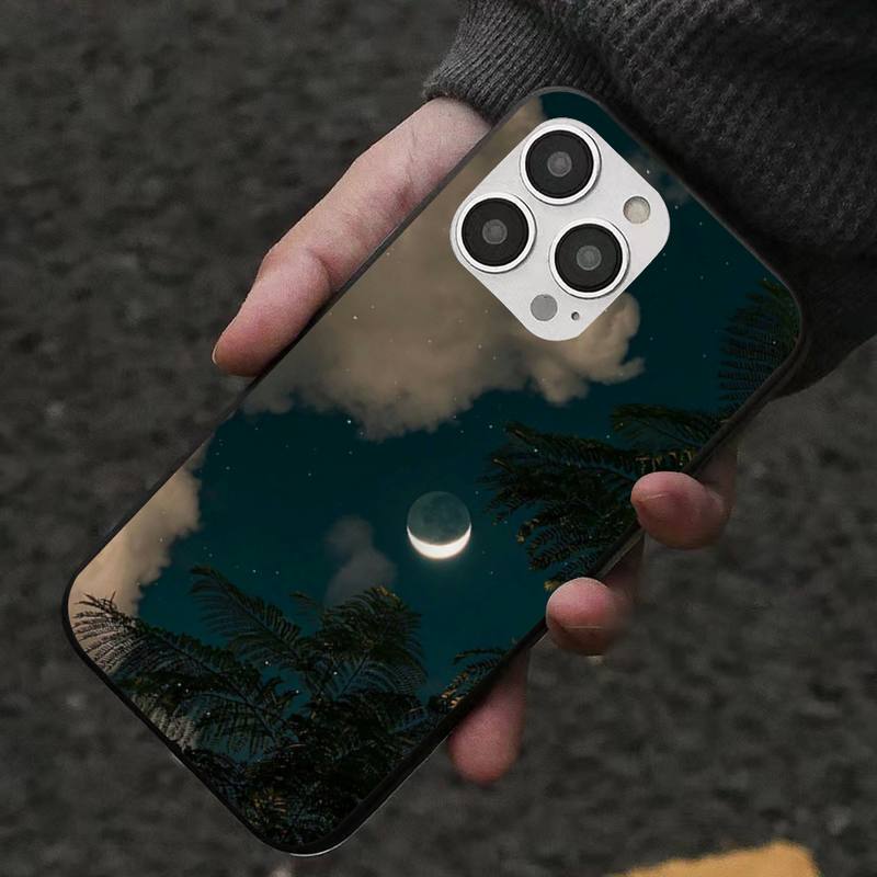 Moon Phone Case For Iphone 7 8 Plus X Xr Xs 11 12 13 Se2020 Mini Mobile Iphones 14 Pro Max Case