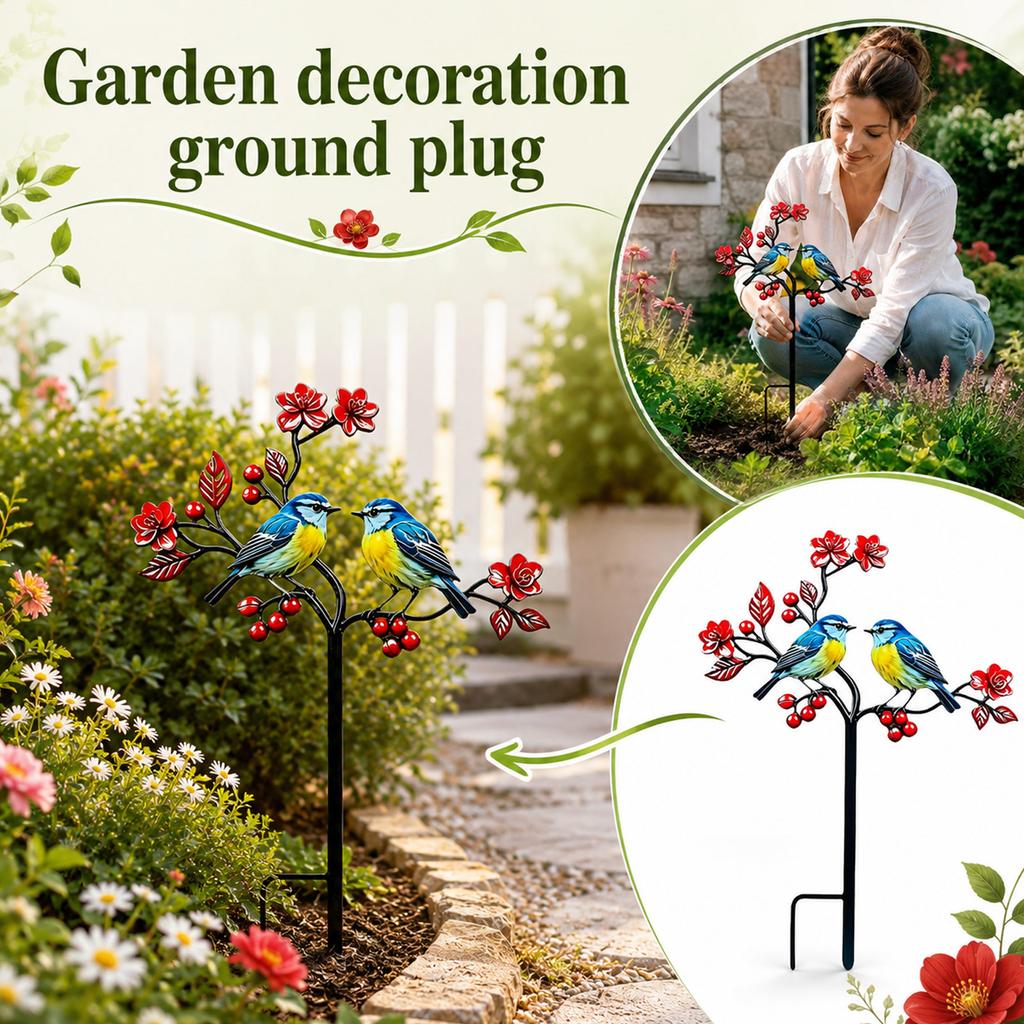Dekorativer Vogel-Erdspieß für Garten, Hof und Terrasse