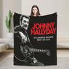 Johnny Hallyday Rock Flaneliniai pledai Individualus pledas lovai, sofai, foteliui 150*125cm Antklodė