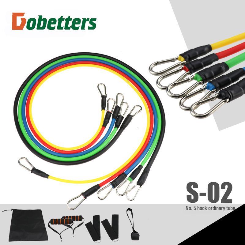 11-Piece Fitness Muscle Training Belt & Pull Rope Set