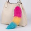 Pompoms Animal Tail Keychain Bags Charm Fur Pendant Keyring Fashion Plush Tail Keychain  Bag Decor