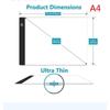 Toolmania A4 LED Drawing Pad Tracing Lightbox Copyboard