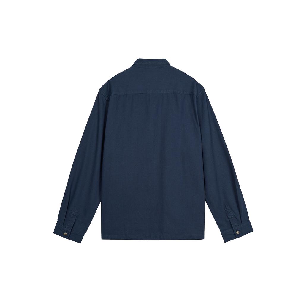 Timberland Solid Color Spliced Collar Long Sleeve Jacket Men Jacket Navy A5Y9N-433