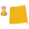 2Pcs Tamping Mat Silicone Coffee Pad with Beech Handle Tamper Set Kit for Home Office