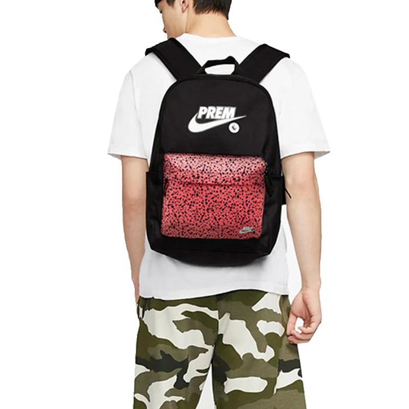 Nike Polyester Backpack Regular Unisex Black Pink Multicolor Casual BA6430-010