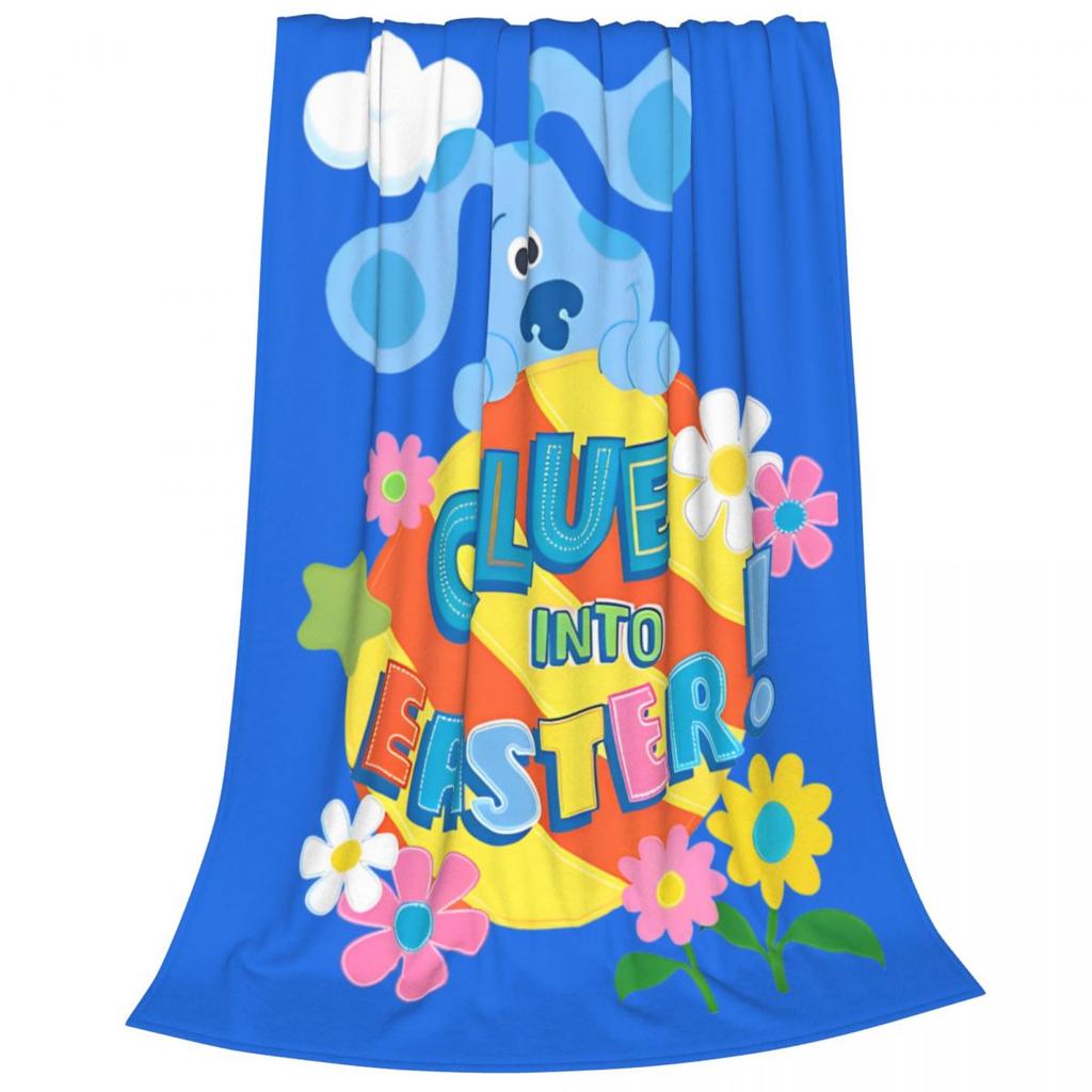 Blues Clues Cartoon TV Show Blanket Flannel Funny Warm Throw Blanket for Bedspread Winter