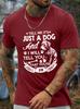Unisexs Tell Me ItS Just A Dog And I Will Tell You You Are Just An Idiot Cotton TShirt