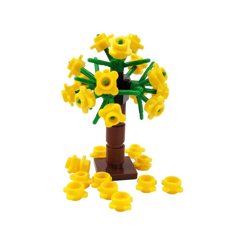 MOC City Crop Pineapple Carrots Mushrooms Pumpkin Corn With Base Vegetable Garden Toys For Kids Knits DIY Cities Compatible Gift