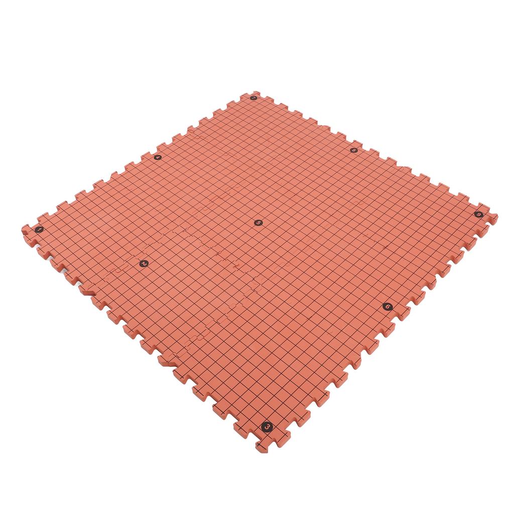 9 Pcs Knitting Blocking Mat Brick Red Interlocking Foam Blocking Board for Crochet Projects