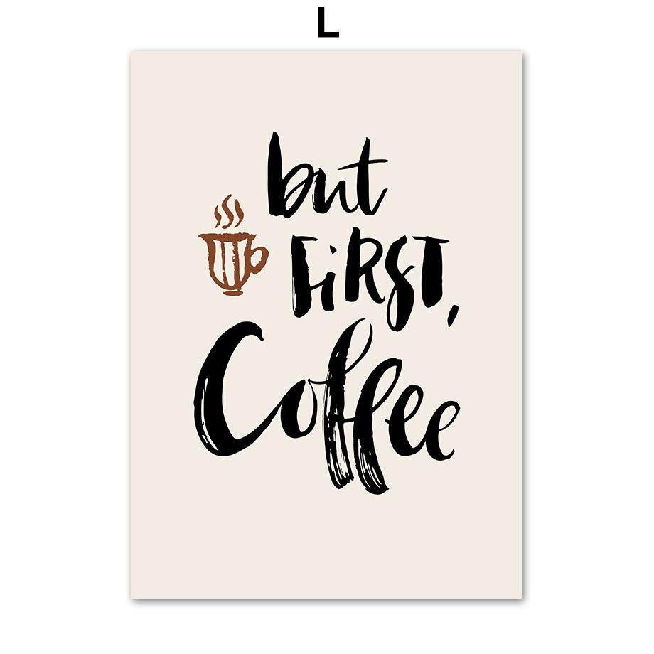 

Абстрактная линия кофе Определение Coffea Arabica Wall Art Холст Картины Плакаты и принты Настенные картины Кафе-бар Кухонный декор A4 21X30cm No Framed