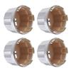 4Pcs ATV Tire Wheel Hub Cap Electroplating Finish Center Wheel Hub Cap Cover for 8Inch 10inch 12inch 14inch Alloy
