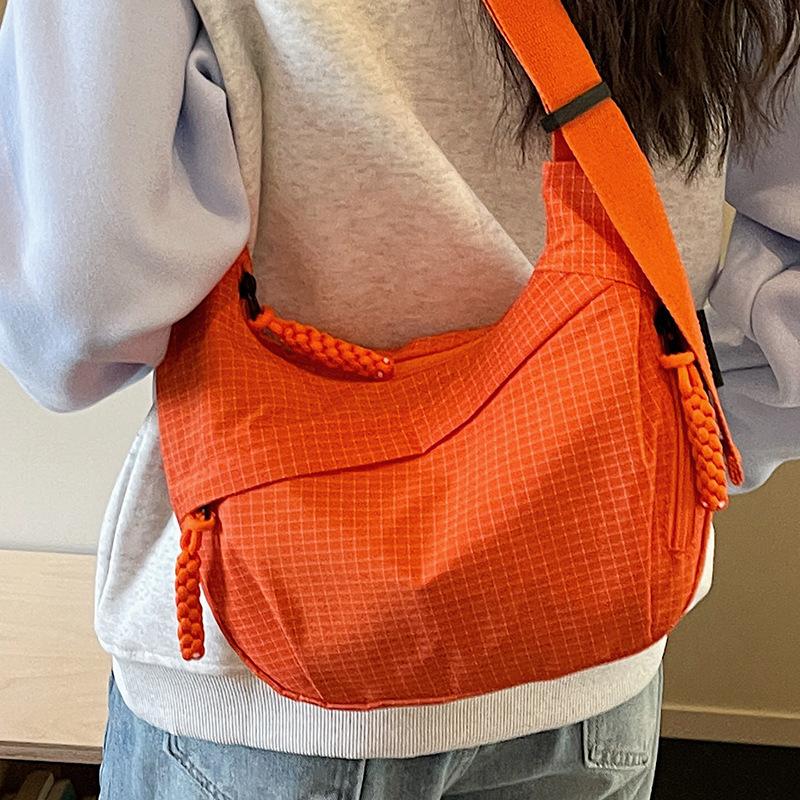 Sac bandoulière de trajet, Sac à bandoulière unique, Cartable d'étudiant, Sac décontracté, Sac en forme de ravioli