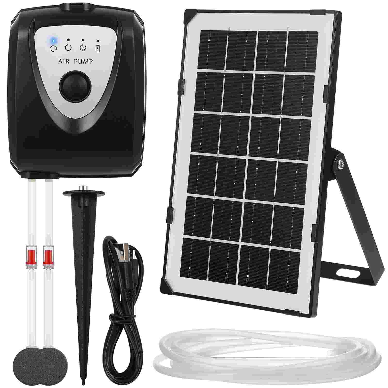 Oxygen Pump Aquarium Aerator Pond Powered Outdoor Abs Aerators for Aeration Pumps Oxygenation Portable