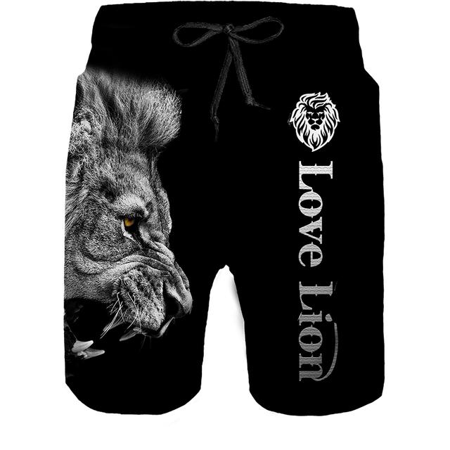 2022 sommer männer Casual Anzug Mode 2 Stück Set 3D Gedruckt Löwe Kurzarm T-Shirt Shorts Anzug Sportswear Casual shorts