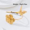 Exaggerated Butterfly Arm Cuff Bracelet for Women Adjustable Floral Bangle Delicate Summer Beach Party Jewelry Gift