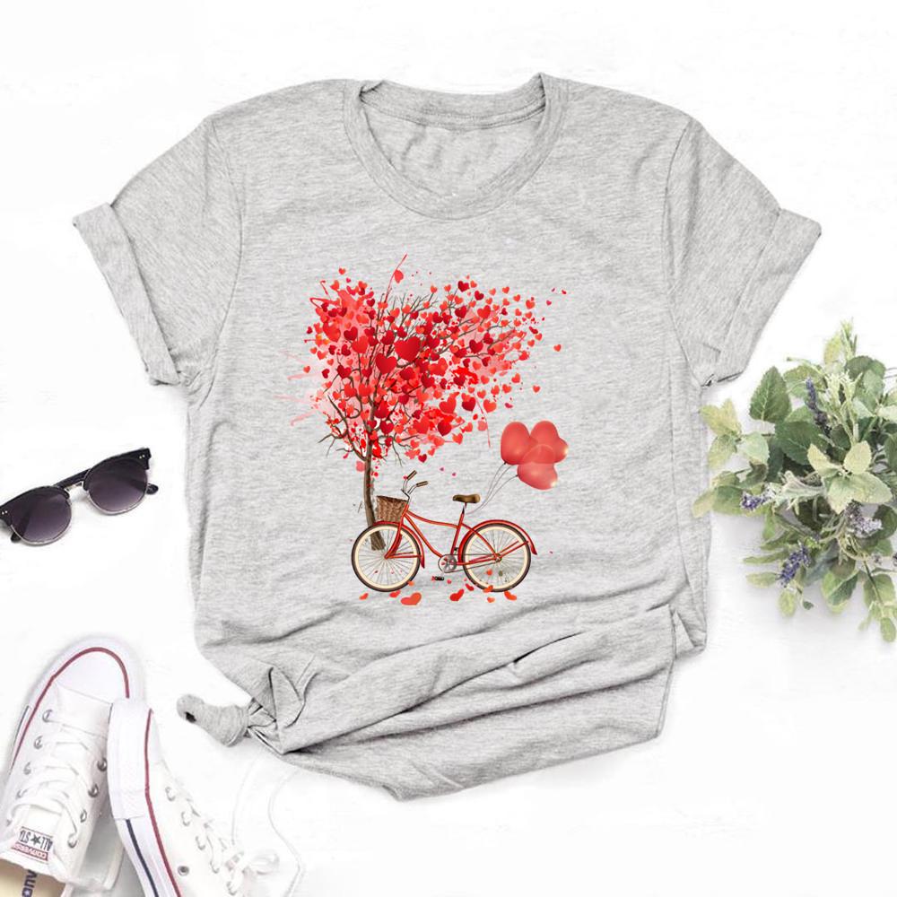 Women Summer Short Sleeved T-shirt Ladies Trendy Casual Pullover Round Neck Printed Top