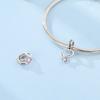 Charm Bead Charms Authentic Copper Marriage Ring Pink Zircon Bead Charms Compatible With Bracelets Women Jewellery Diy Fine Gift Accessory