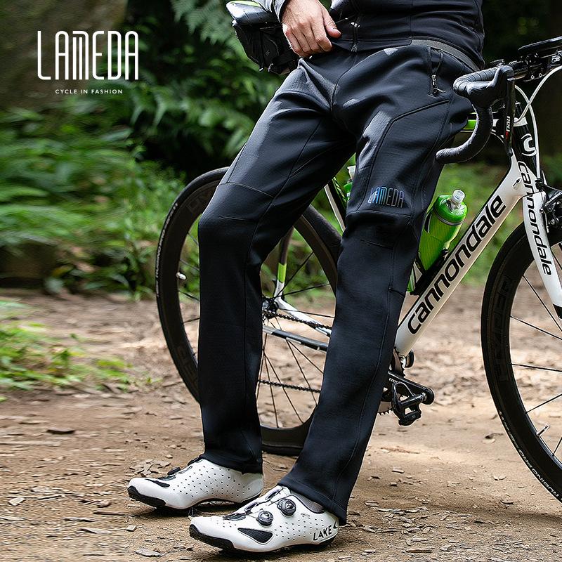

Lanpada Unisex Fleece Cycling Pants: Windproof, Warm, Casual for Autumn/Winter S
