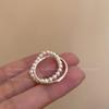 Cat's Eye Stone Bow Opening Pearl Ring - Women's Summer Luxury High-End Sexy Ring for Index Finger - Sweet Finger Ring