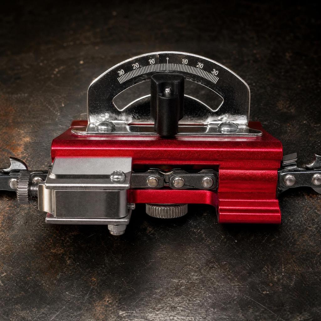 Chainsaw Chain Sharpening Tool with Angle Guide Compact for Job Site
