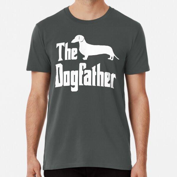 

Крестный отец Такса Такса Собака-сосиска Веселая футболка от S до 5XL Сделано в Австралии/США L