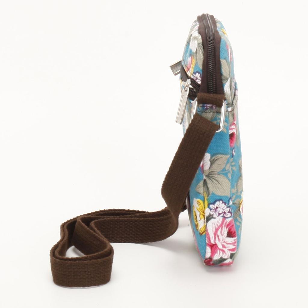 Torba na telefon komórkowy, Damska płócienna modny kolor, Listonoszka portmonetka na monety, Prosta torba na zakupy i do sportu