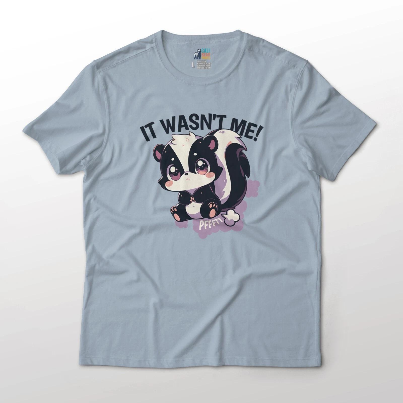 Skunk Farting - It Wasn t Me - Cute Funny Aesthetic Animal Graphic T-T-Shirt L