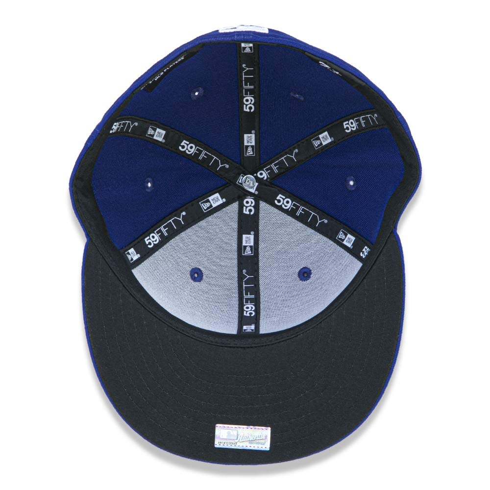 New Era 59 Fifty Los Angeles Dodgers MLB 2017 Authentic Collection On Field Game Fitted Cap, Blue