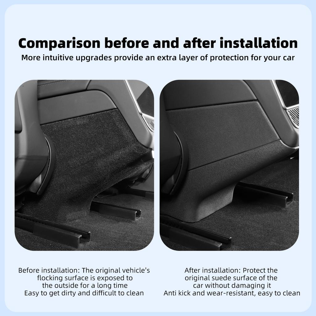 For Tesla Model 3 Highland 2025 Air Outlet Anti Kick Pad Car Accessories Side Edge Protection Patch Model3 2025 Anti-dirty Cover
