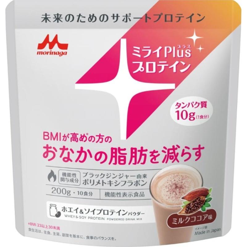 

Morinaga Mirai Plus Protein Milk Cocoa Flavor Whey Protein & Soy Protein Powder 200g