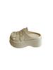 Fashion Female Shoes Womens Slippers Outdoor Cover Toe Platform Fretwork Heels Slides 2025 Summer Silver Rome Scandals Female Shoes Ladi