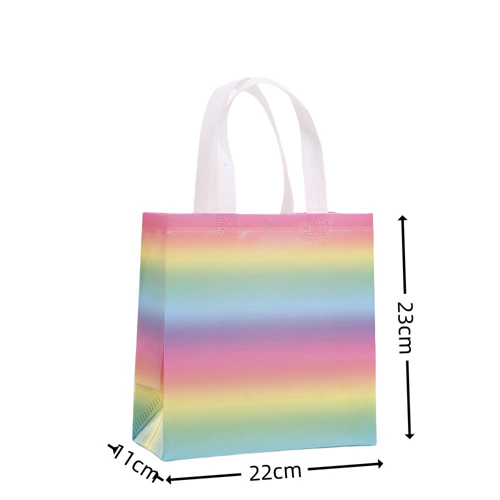 StoBag rainbow gradient gift wrapping bags for sweets reusable colorful tote birthday baby shower candy treat party favors