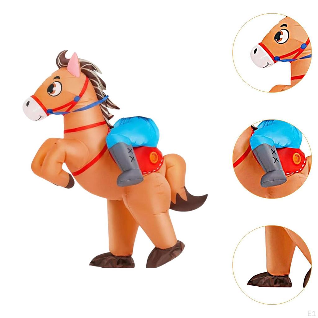 Inflatable Horse Costume Funny Accessory for Performance Festival Party Cosplay