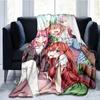 The Quintessential Quintuplets Nakano Ichika Miku Yotsuba Anime HD Print Anime Blanket Flannel Family Blanket Throw Blanket