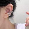 Asymmetrical Zirconia Wheat Ear Cuff: Luxury & Cool Earring, No Piercing Required