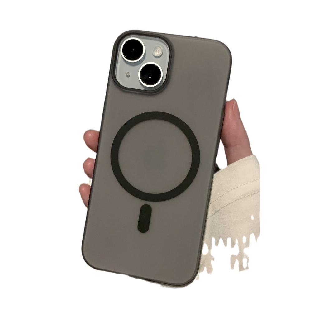 Ice Mist Magnetic Case Suitable for IPhone16promax Matte Phone Case Apple 15 Full-inclusive Ultra-thin PC Protection Case