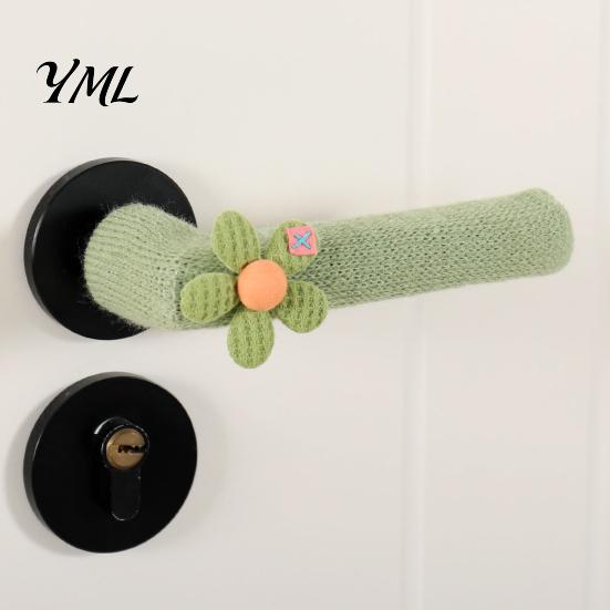 Cozy Home Decor Accessories Knitted Doorknob Covers, Thick Anti?Slip Furniture Feet Protector Sleeves, Door Handle Silent Leg Protectors Cushion
