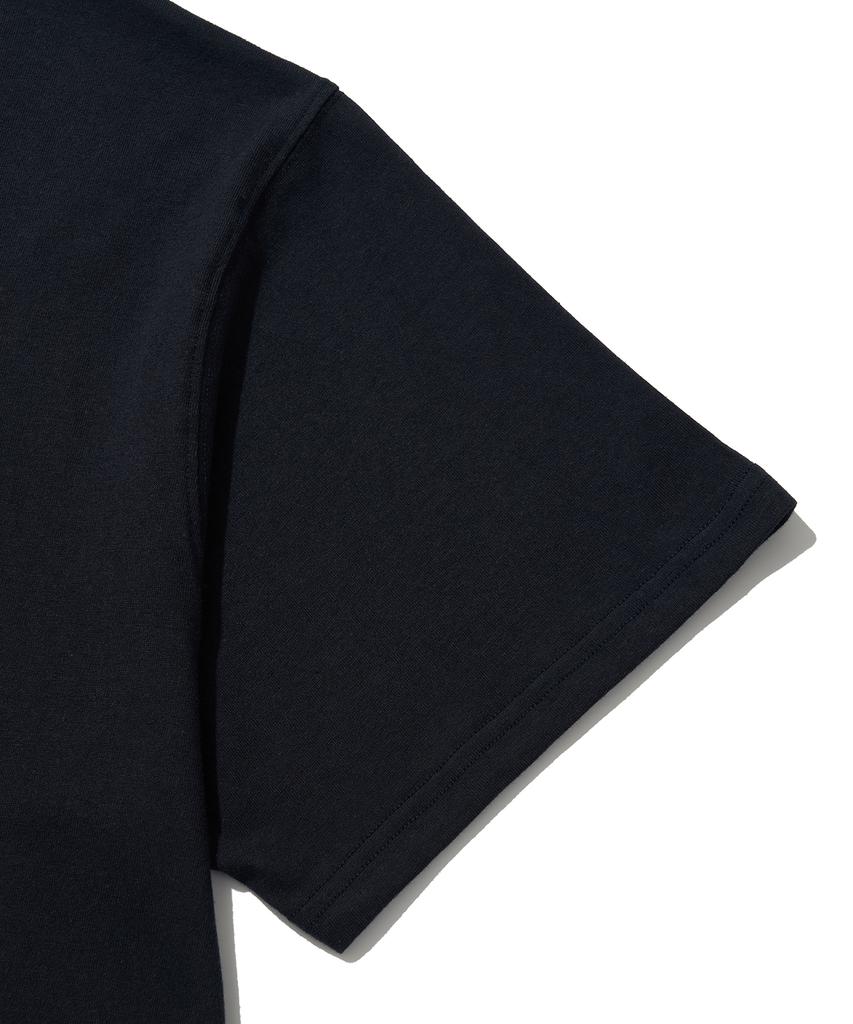 RAW LAB Raw Signature Flocked Short Sleeve Tee (Navy)