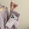 Korean Pink Heart Dessert Cat iPhone Case for 17/16 Pro Max/15/14