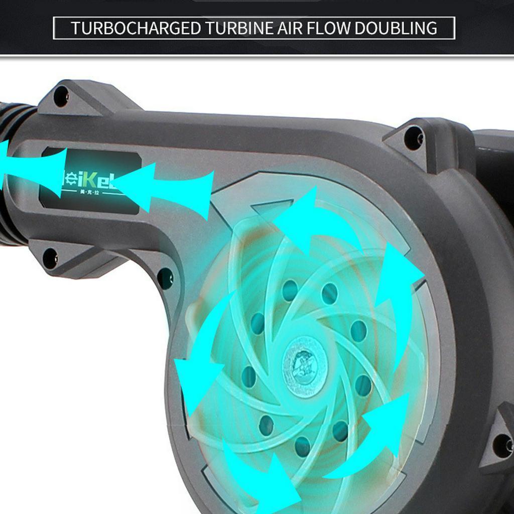 2 In 1 Cordless Electric Air Blower & Suction Handheld Leaf Computer Dust Collector Cleaner Power Tool For 18V Battery