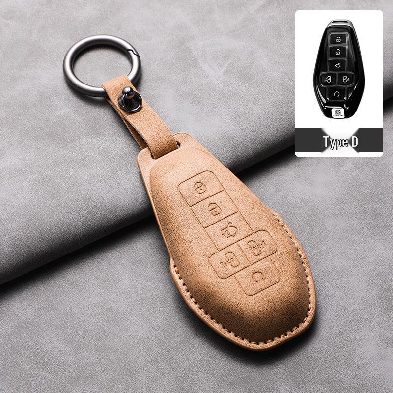 BYD D9 Key Faux Suede Protective Shell - Luxury Car Key Case