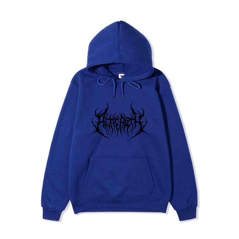 Unisex Gothic Hoodie Oversized Streetwear Hip Hop Harajuku Style Cotton Long Sleeve Sweatshirt Teens