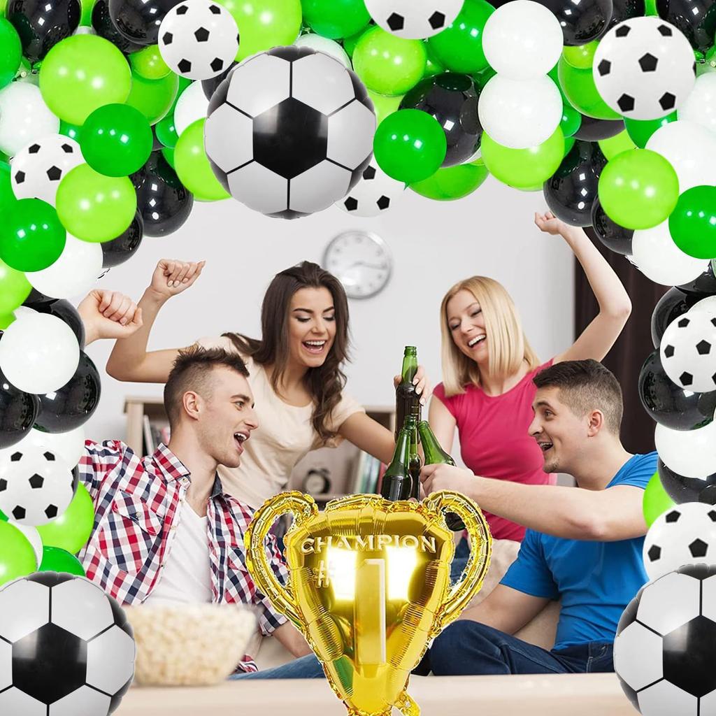 Award-winning Football Championship Sports-themed Aluminum Film Balloons Set for Children's Birthday Party Decoration and Arrangement